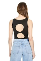 Cutout Sleeveless Bodysuit