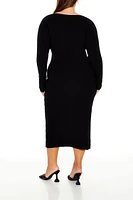 Plus Midi Sweater Dress