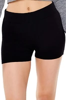 Sweater-Knit High-Rise Shorts