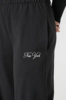 Fleece New York Graphic Pants