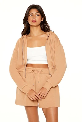 Basic Fleece Zip-Up Hoodie