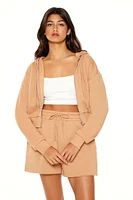 Basic Fleece Zip-Up Hoodie