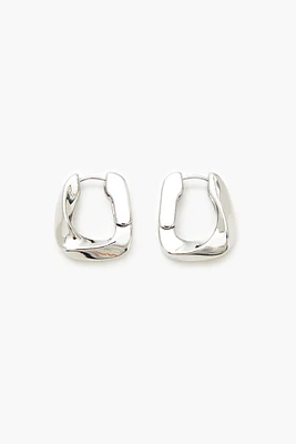 Twisted Geo Hoop Earrings