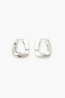 Twisted Geo Hoop Earrings