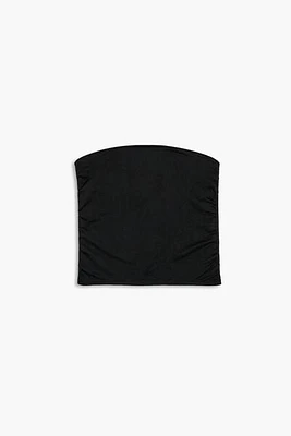 Ruched Tube Crop Top