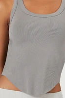 Racerback Curved-Hem Tank Top