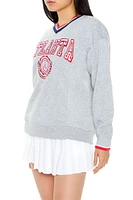 Atlanta Varsity-Striped Pullover