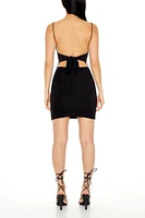 Tie-Back Cutout Mini Dress