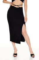 Strappy Column Midi Skirt