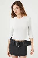 Ribbed Knit Crop Top