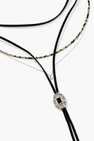 Layered Bolo Tie Necklace Set