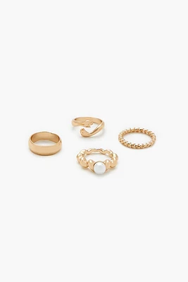Hugging Arms Ring Set