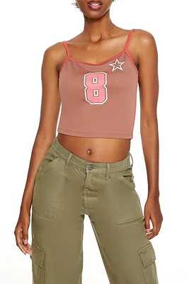 8 Star Graphic Cropped Cami