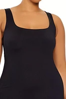 Plus Contour Sculpt Tank Midi Dress
