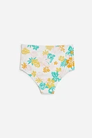 Girls Floral Print Bikini Bottoms (Kids)