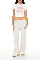 I Apple NY Cropped Tee