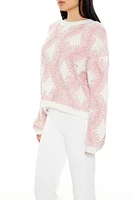 Marled Diamond Knit Sweater