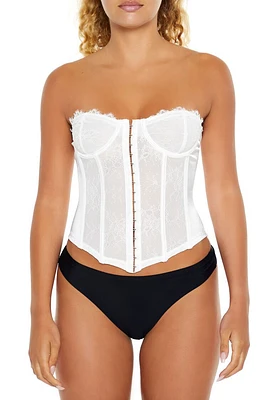 Lace Lingerie Corset Tube Top