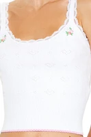 Floral Sweater-Knit Cami