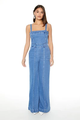 Denim Wide-Leg Jumpsuit