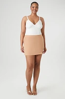 Plus Fitted Mini Skirt