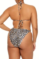 Plus Leopard Bikini Bottoms