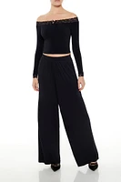 High-Rise Wide-Leg Pants