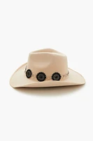 Faux Gem Chain-Trim Cowboy Hat