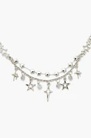 Layered Star Charm Necklace