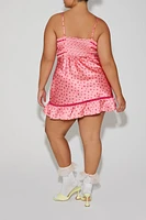Plus Betsey Johnson Mini Slip Dress