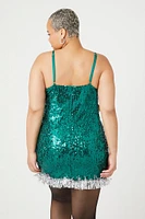 Plus Sequin Christmas Tree Dress