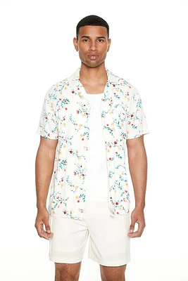 Floral Print Rayon Shirt