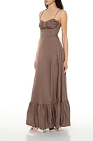 Sweetheart Tie-Strap Maxi Dress