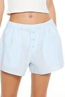 Gingham Pajama Boxer Shorts