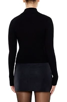 Ribbed Mock Neck Sweater