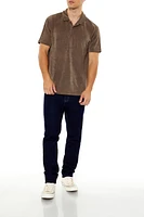 Soft Ribbed Knit Polo Shirt