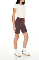 Cotton-Blend Biker Shorts