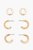 Twisted Hoop Earring Set