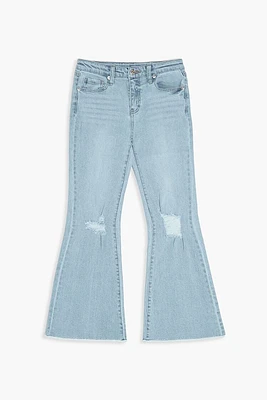 Girls Distressed Flare Jeans (Kids)