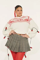 Plus Fair Isle Reindeer Sweater