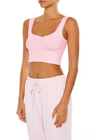 Seamless Ruched Longline Bralette