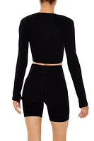 Active Seamless Long-Sleeve Crop Top