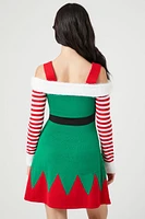 Peppermint Elf Mini Dress