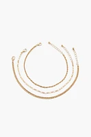 Assorted Chain Anklet Set