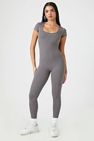 Seamless Short-Sleeve Jumpsuit