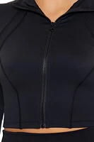 Active Cropped Zip-Up Jacket