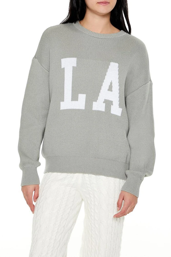 LA Graphic Drop-Sleeve Sweater