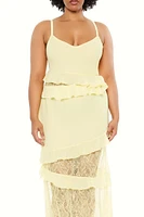 Plus Ruffle Maxi Dress