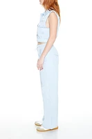 Toggle Drawstring Wide-Leg Pants