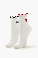 Butterfly & Ladybug Crew Sock Set - 2 pack
